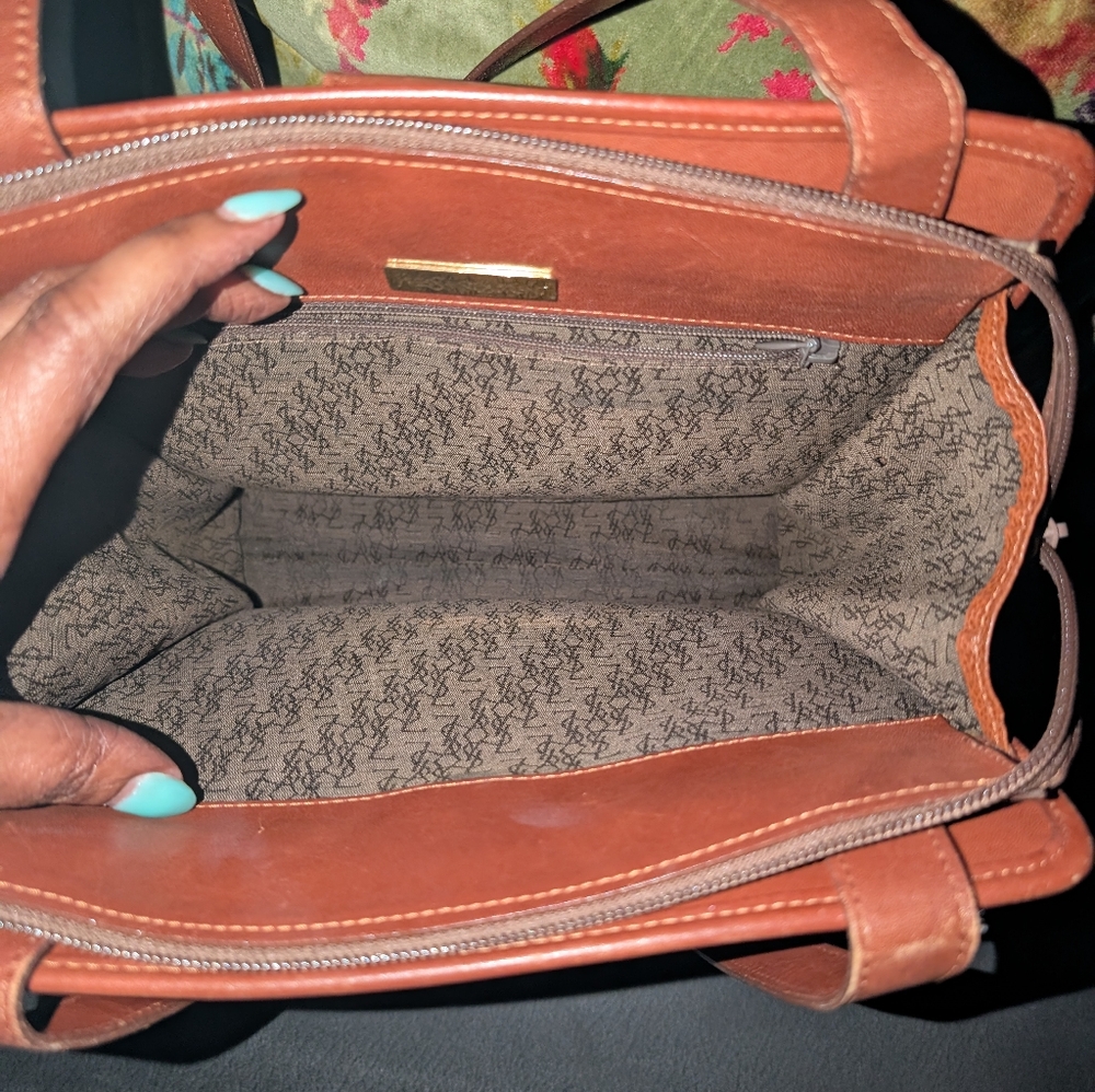 YSL Brown Leather Tote/Shoulder Bag - Picture 12 of 13